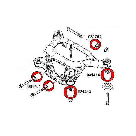 STRONGFLEX BMW X3 E83 Buchsen Set Vorderachse & Hinterachse (PU) - PARTS33 GmbH