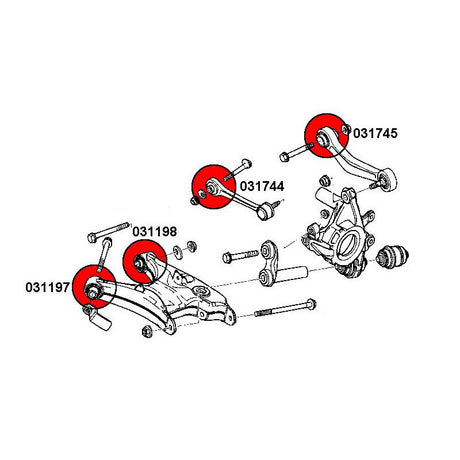 STRONGFLEX BMW X5 E53 Buchsen Set Vorderachse & Hinterachse (PU) - PARTS33 GmbH