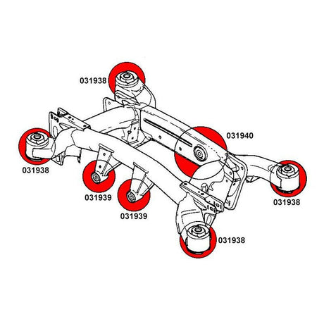 STRONGFLEX BMW X5 E53 Buchsen Set Vorderachse & Hinterachse (PU) - PARTS33 GmbH