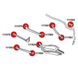 STRONGFLEX Mercedes W140 Buchsen Set Vorderachse & Hinterachse (PU) - PARTS33 GmbH