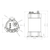 NUKE PERFORMANCE 2G 3 Liter Rennsport Surgetank (für Walbro GST 450 / 520) - PARTS33 GmbH