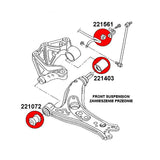 STRONGFLEX VW Polo 6C Buchsen Set Vorderachse (PU) - PARTS33 GmbH