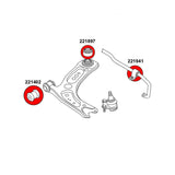 STRONGFLEX Audi TT 8S Buchsen Set Vorderachse & Hinterachse (PU) - PARTS33 GmbH