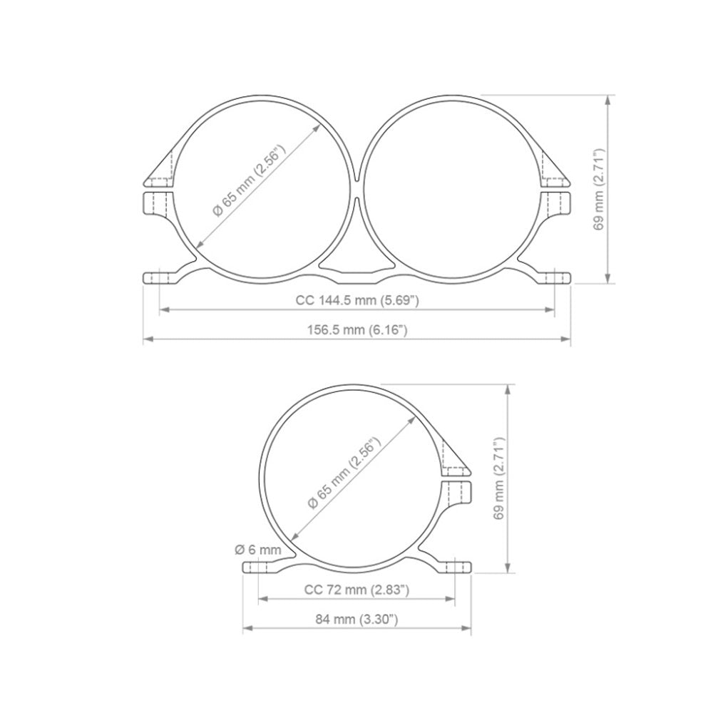 NUKE PERFORMANCE Kraftstofffilter Halterung (für Slim Filter) - PARTS33 GmbH