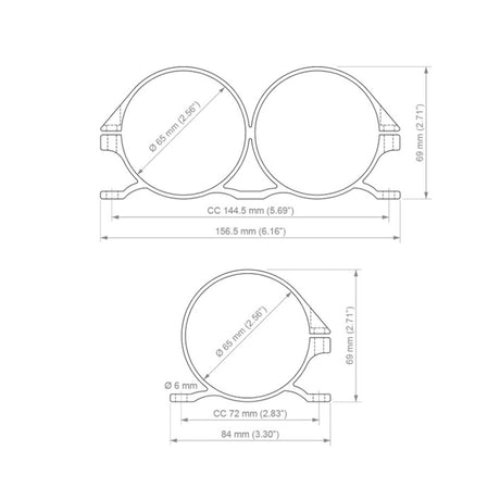 NUKE PERFORMANCE Kraftstofffilter Halterung (für Slim Filter) - PARTS33 GmbH