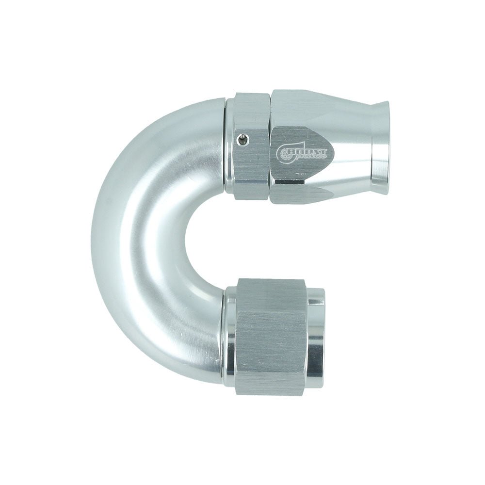 FAMEFORM High Flow PTFE hose connection fitting rotatable Dash 180° silver (all sizes) - PARTS33 GmbH
