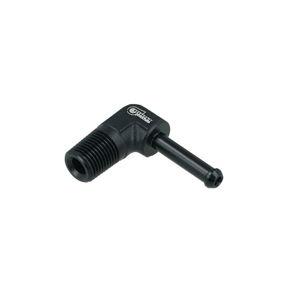 FAMEFORM screw-in connector NPT male for hose connection 90° black matt (all sizes) - PARTS33 GmbH