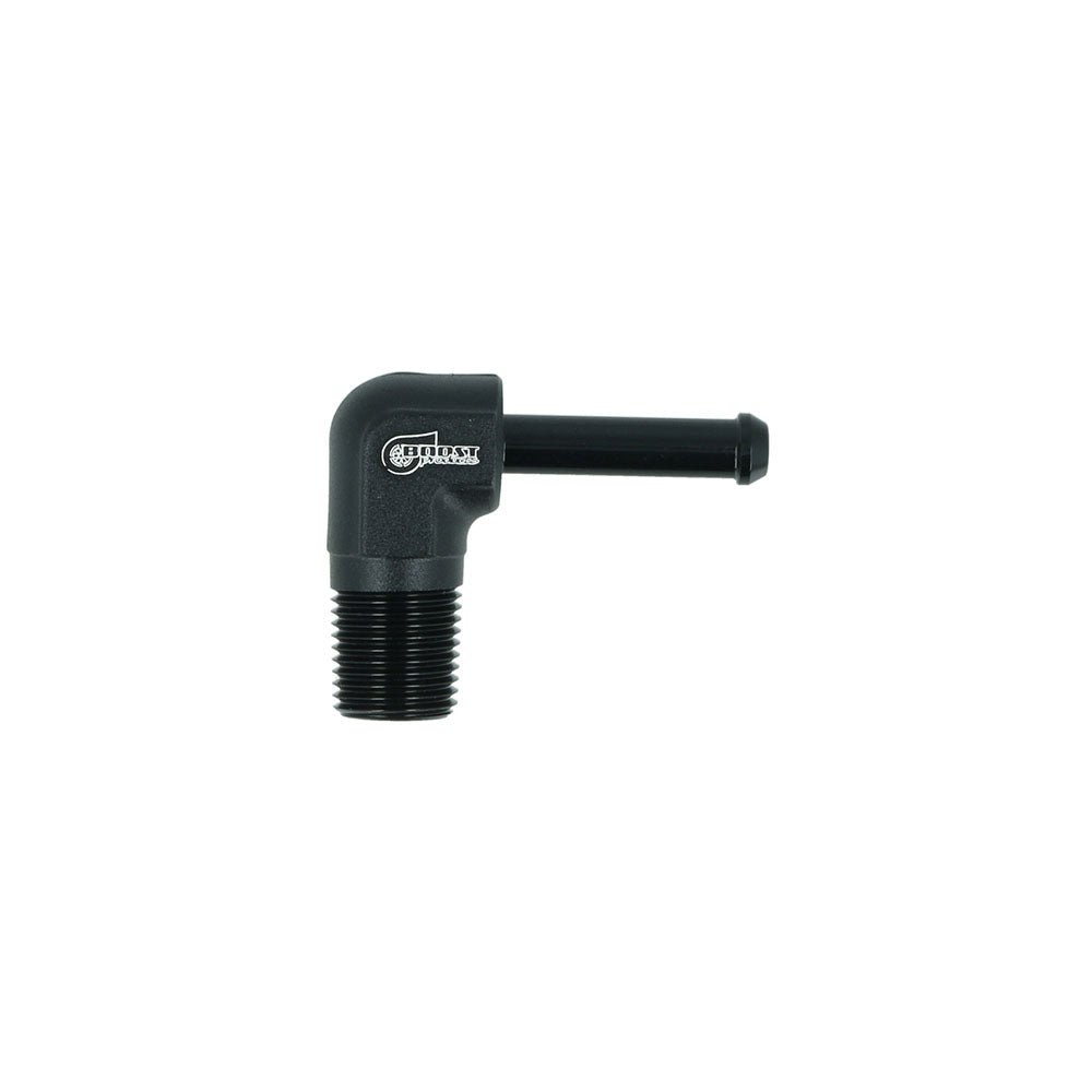 FAMEFORM screw-in connector NPT male for hose connection 90° black matt (all sizes) - PARTS33 GmbH