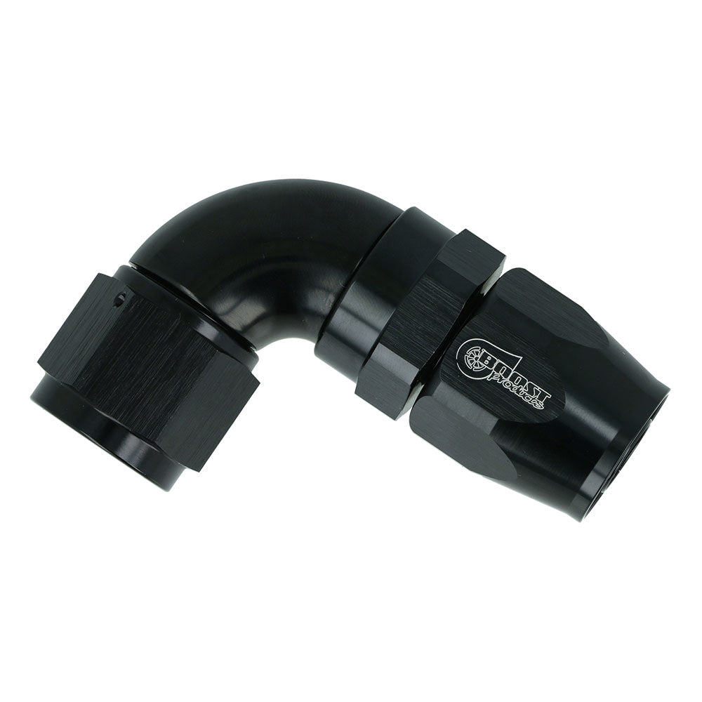 FAMEFORM High Flow hose connection fitting rotatable Dash 90° black (all sizes) - PARTS33 GmbH