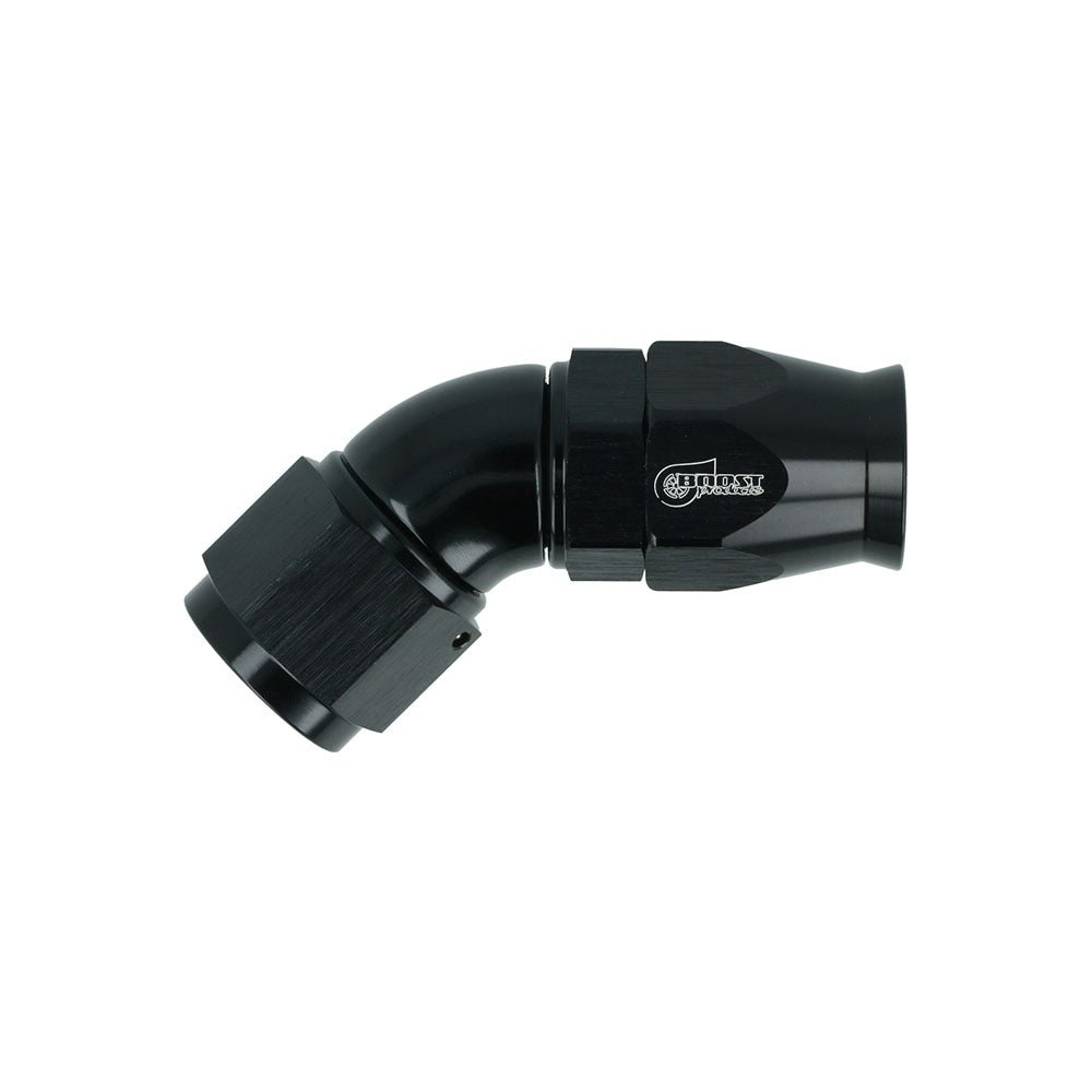 FAMEFORM High Flow PTFE hose connection fitting rotatable Dash 45° black (all sizes) - PARTS33 GmbH