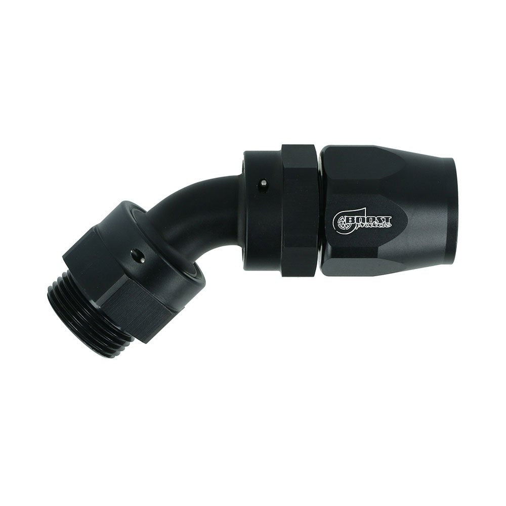 FAMEFORM hose connector fitting Dash to metric male with O-ring 45° black (all sizes) - PARTS33 GmbH
