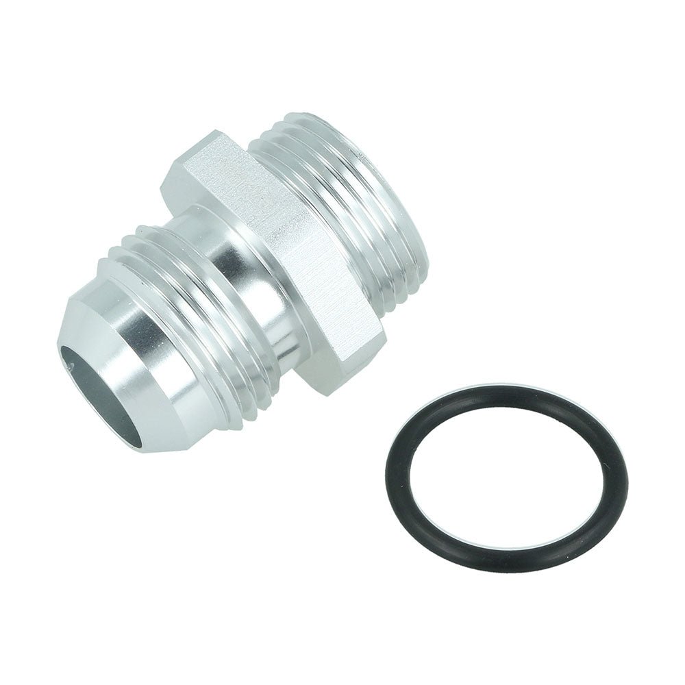 FAMEFORM High Flow thread adapter Dash 10 male to M22x1,5 male with O-ring straight silver matt - PARTS33 GmbH