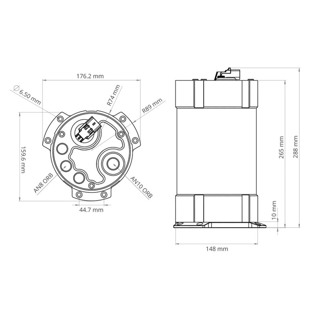 NUKE PERFORMANCE 2G 3 Liter Rennsport Surgetank (für bürstenlose Kraftstoffpumpen) - PARTS33 GmbH