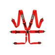 QSP 6-Punkt Sicherheitsgurt mit Schnellverschluss Drehknopf Rot (FIA) - PARTS33 GmbH