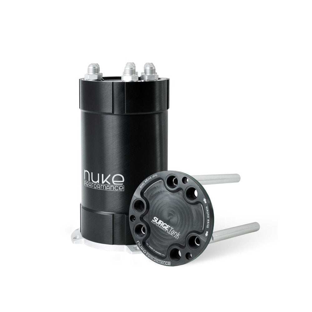 NUKE PERFORMANCE 2G 3 Liter Rennsport Surgetank (für externe Kraftstoffpumpen) - PARTS33 GmbH