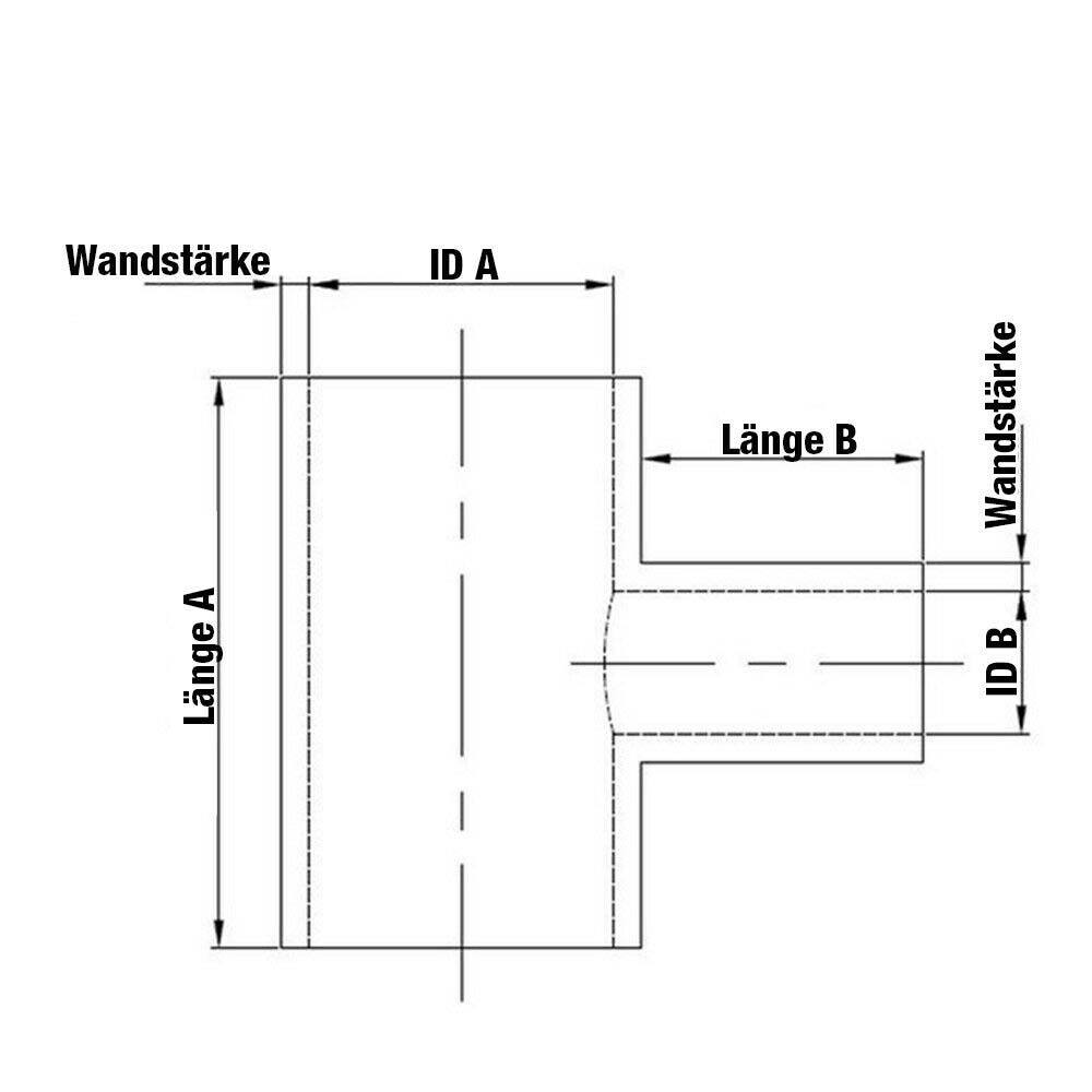 FAMEFORM Silikon T-Stück Verbinder Silikonschlauch (alle Größen) - PARTS33 GmbH