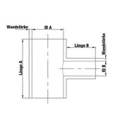 FAMEFORM Silikon T-Stück Verbinder Silikonschlauch (alle Größen) - PARTS33 GmbH