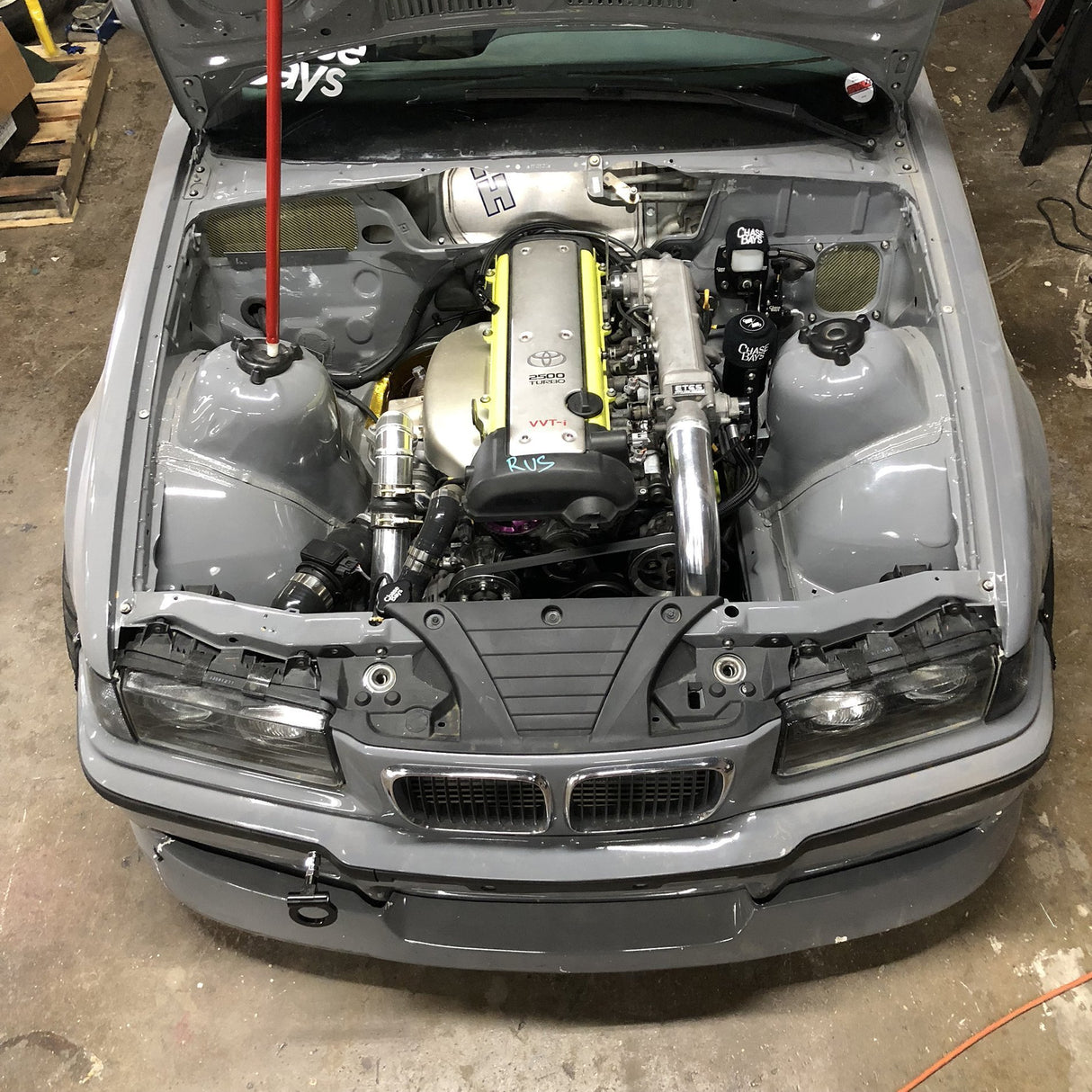CHASE BAYS BMW E30 E36 E46 Aluminium Wasserkühler - PARTS33 GmbH