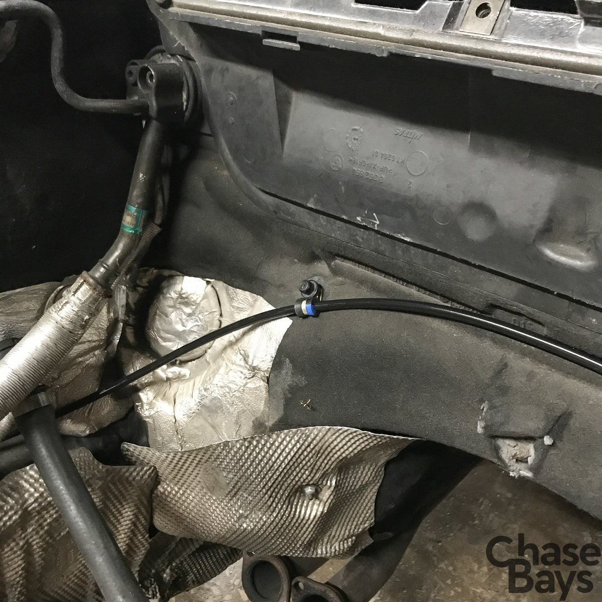 CHASE BAYS Bremsleitung Relocation Kit für Brake Booster Eliminator passend für BMW E46