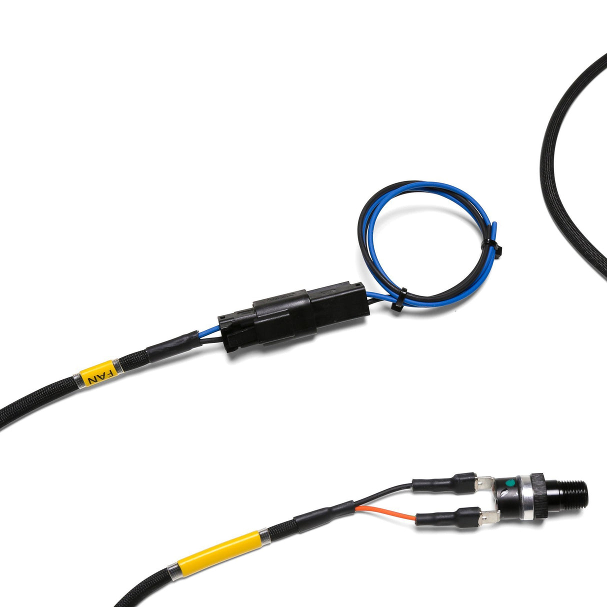 CHASE BAYS Motorkühler Dual Lüfter Kabelbaum mit 82°C Thermoschalter