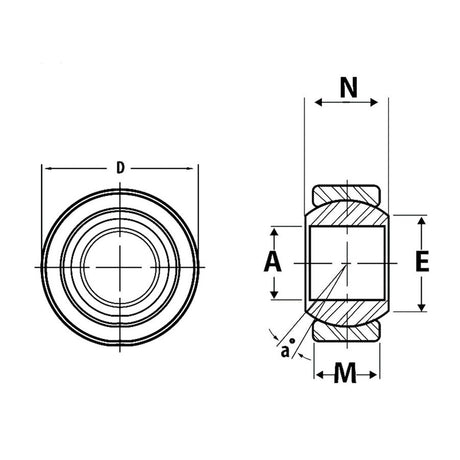 FAMEFORM Gelenkbuchse Uniball Lager Metrisch Imperial (verschiedene Größen) - PARTS33 GmbH