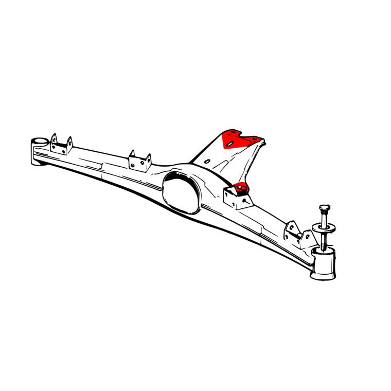FAMEFORM Differentialaufnahmen Verstärkungsbleche Einschweissbleche Set passend für BMW E30 E36 Compact Z3 (Stahl)