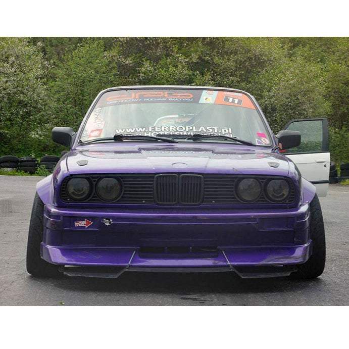 FAMEFORM universal front splitter suitable for BMW E30 E36 E46 E9X E8X E39 and many more.