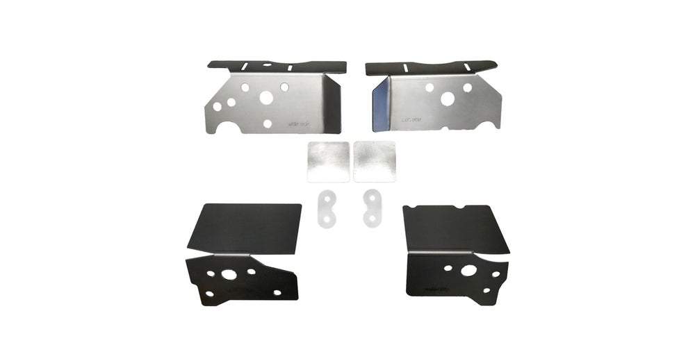 IRP Hinterachsträger Verstärkungsbleche Einschweissbleche Set passend für BMW E46 (Stahl)