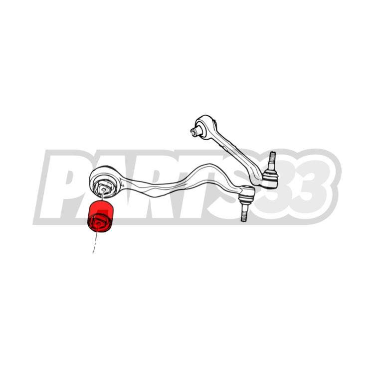 IRP Querlenker Zugstrebe Vorderachse Buchsen Set Uniball passend für BMW E8X E9X (Aluminium)