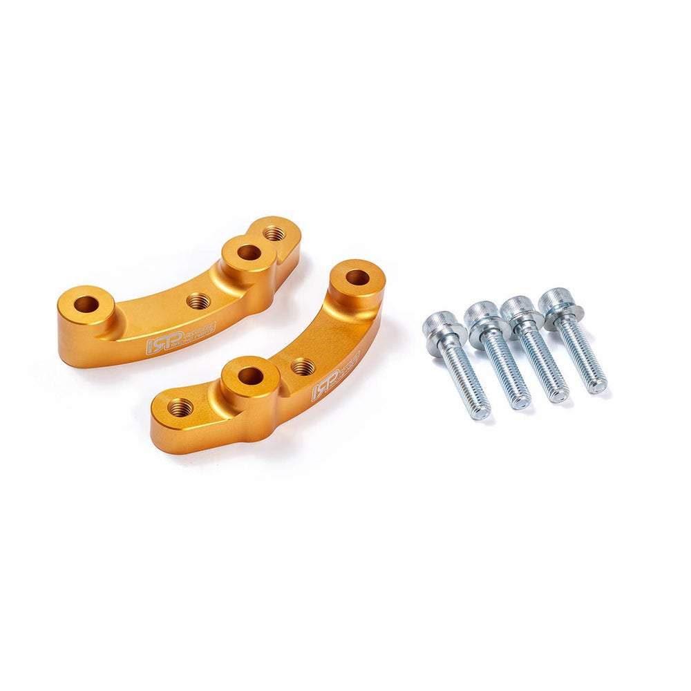IRP Bremssattel Adapter passend für E36 Compact Hinterachse Set für E46 328 330 Bremsscheiben (Aluminium)