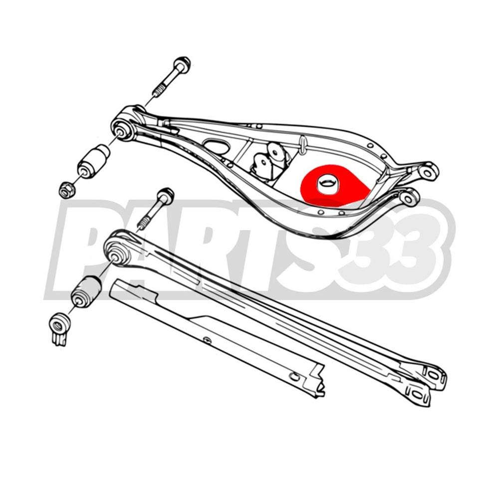 IRP BMW E46 wishbone rear axle reinforcement plates welding plates (for coilovers)