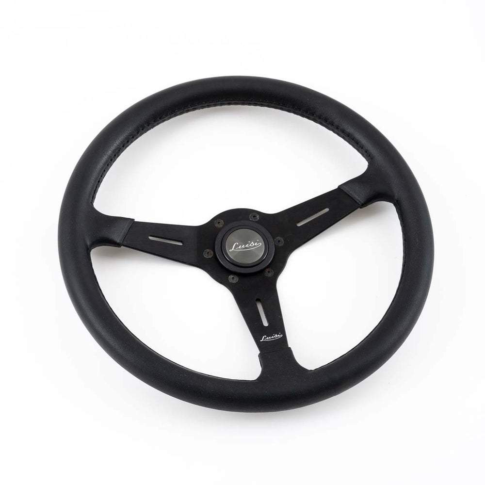 LUISI Grifon sports steering wheel synthetic leather black (flat dished)