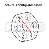 IRP Hardyscheibe Flex Disc LK78 M12 passend für BMW (Aluminium/PU 90 ShA)