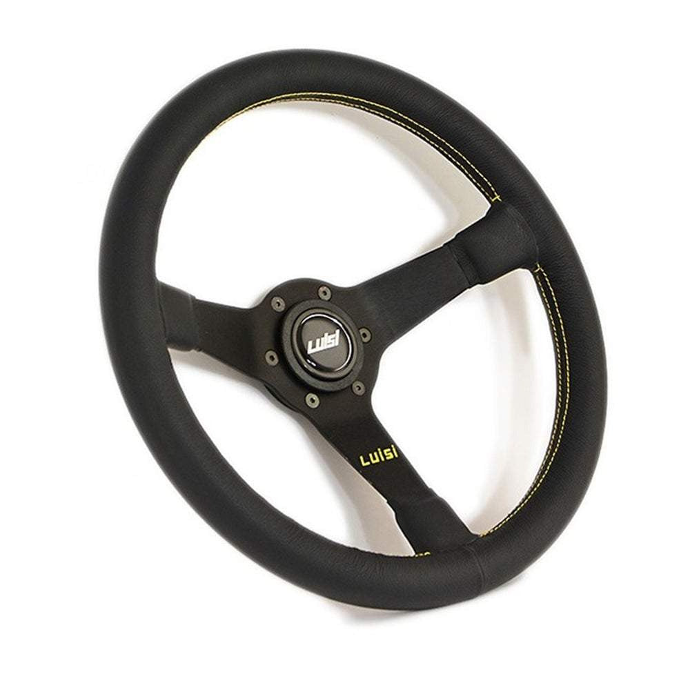 LUISI Mirage sports steering wheel leather black (dish / with TÜV)
