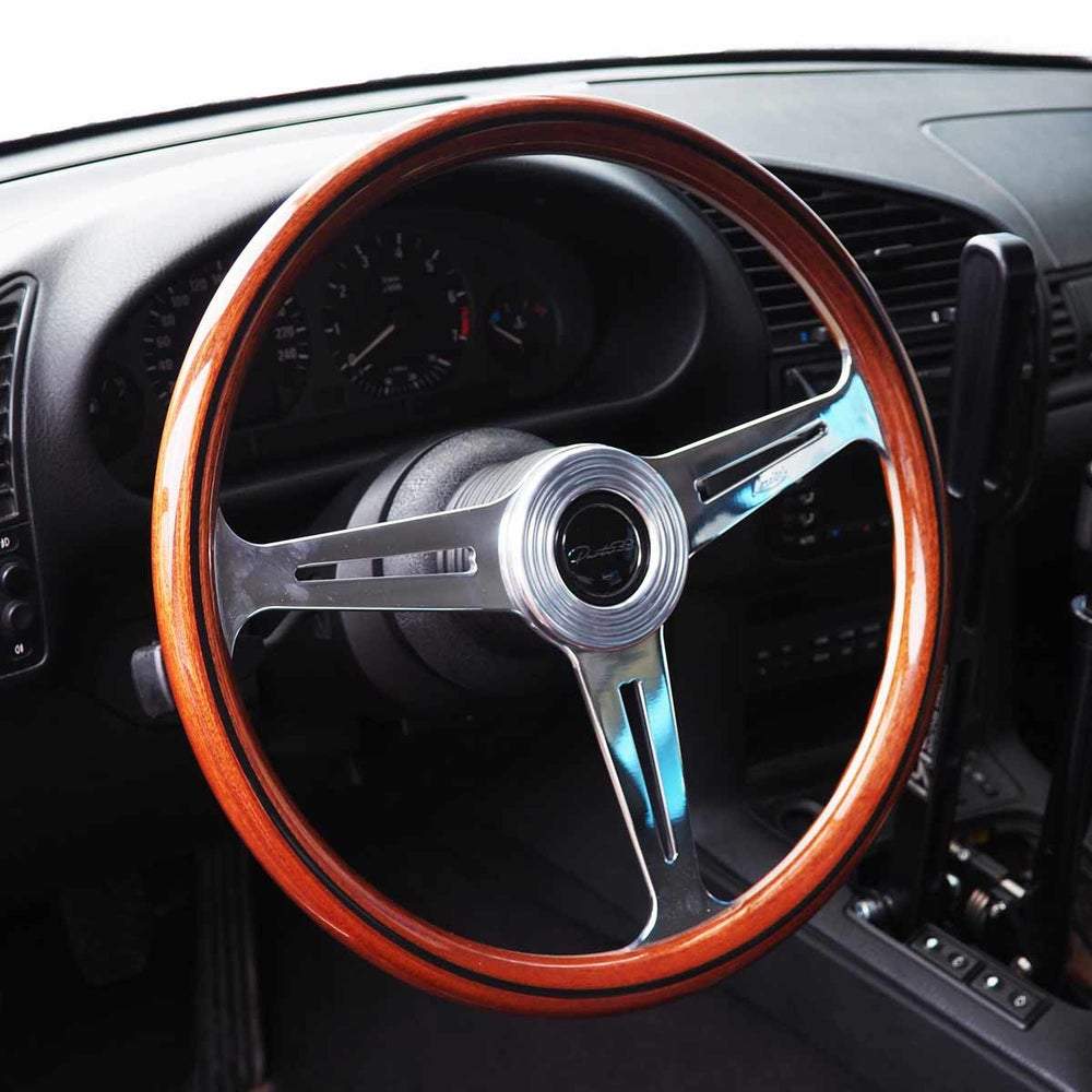 LUISI Montecarlo wooden steering wheel (flat dished)