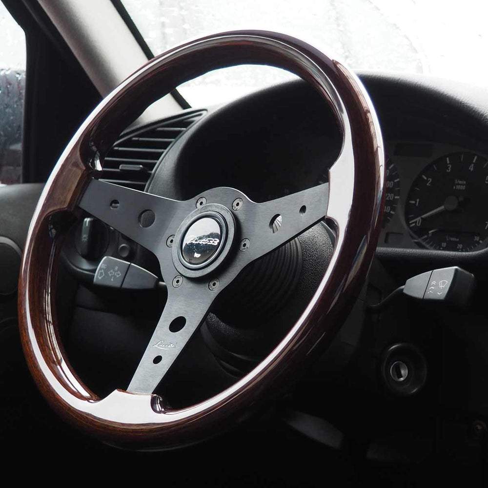 LUISI Montreal wooden steering wheel (flat dished)