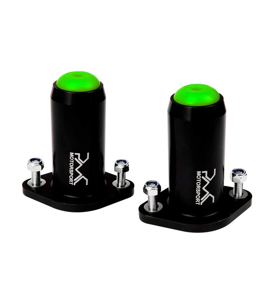 PMC MOTORSPORT Domlager passend für BMW E30 E36 E46 Z3 Z4 Hinterachse Set (Duraluminium/PU)