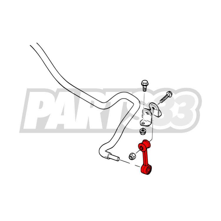 PMC MOTORSPORT Koppelstange  passend für BMW E46 (Aluminium/PU)