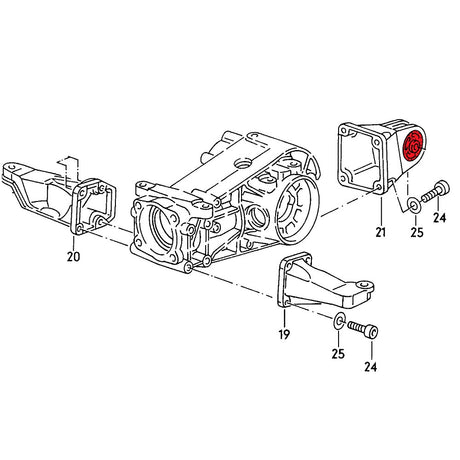 VERKLINE Buchse Differential Halter Audi B2 B3 B4 Hinterachse (PU) - PARTS33 GmbH