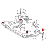 VERKLINE Achsträger Buchsen M12 passend für Audi 80 B4 (PU)