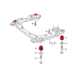 VERKLINE Buchsen Vorderachsträger Audi 200 C3 D11 (Aluminium) - PARTS33 GmbH