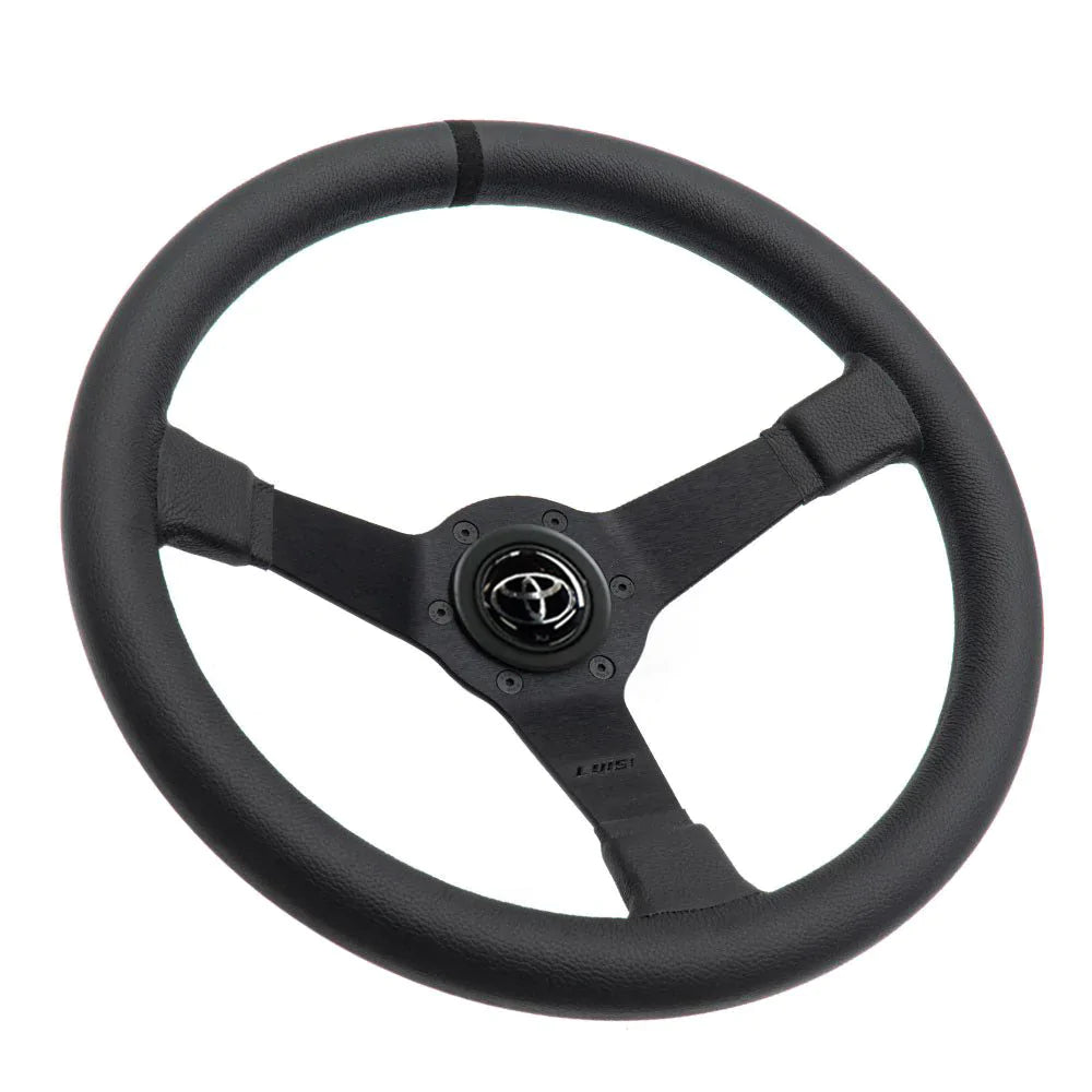LUISI Mirage Race sports steering wheel leather complete set Toyota Celica 1988-1993 (bowled / with TÜV) - PARTS33 GmbH