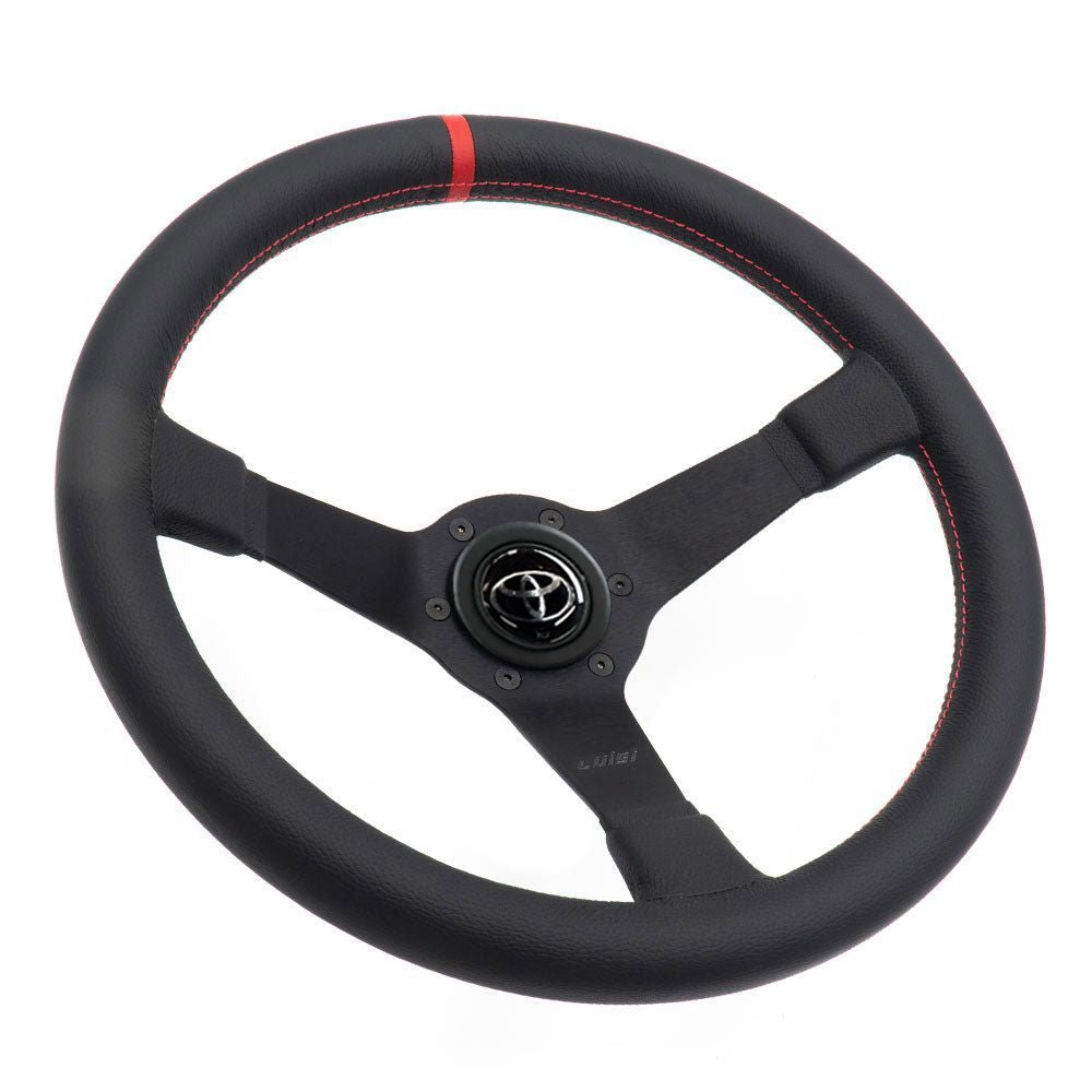 LUISI Mirage Race sports steering wheel leather complete set Toyota MR2 1990-1992 (bowled / with TÜV) - PARTS33 GmbH