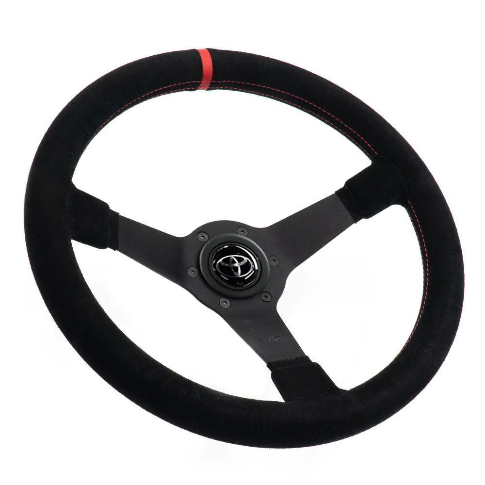 LUISI Mirage Race sports steering wheel suede complete set Toyota Corolla 1988-1998 (dish / with TÜV) - PARTS33 GmbH