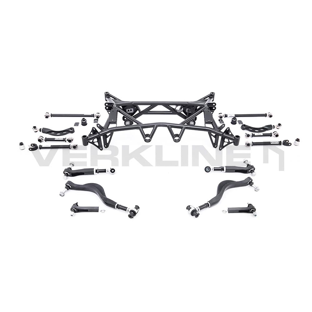 VERKLINE Leichtbau Hinterachsträger Rohrrahmen passend für Toyota Supra A90 A91 Lenker Set (Stahl)