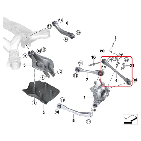 VERKLINE Querlenker Spurlenker BMW G20 G21 G29 Hinterachse einstellbar Uniball (Stahl) - PARTS33 GmbH