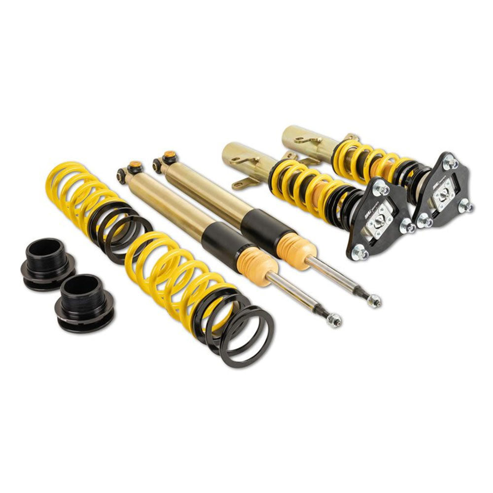 ST SUSPENSIONS coilover kit ST XTA plus 3 galvanized steel (hardness adjustable with support bearing) BMW 1er E81 (with TÜV)