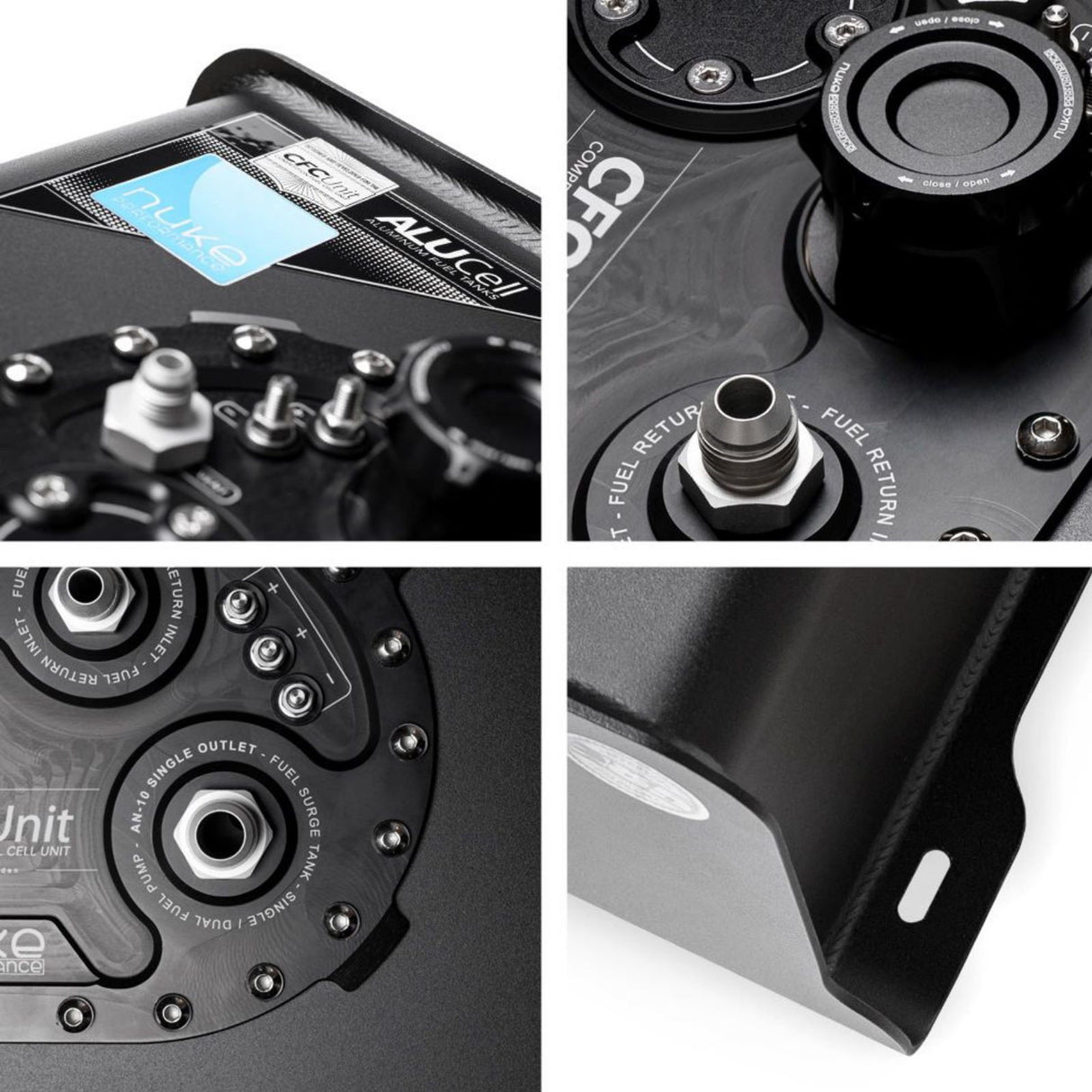 NUKE PERFORMANCE 40 Liter AluCell Kraftstofftank mit integriertem Surge Tank - PARTS33 GmbH