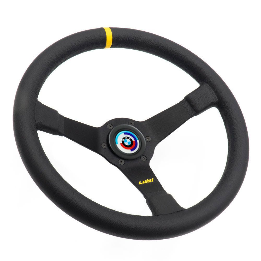 LUISI Mirage Race sports steering wheel leather complete set BMW E30 (bowled / with TÜV) - PARTS33 GmbH