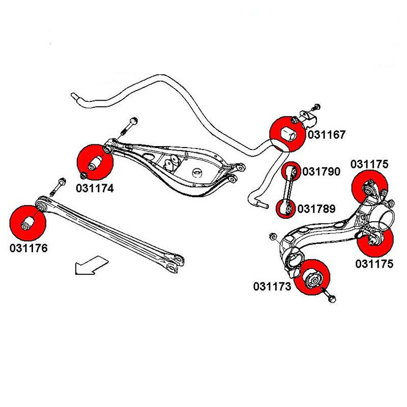 STRONGFLEX BMW Z4 E89 Buchsen Set Hinterachse (PU) - PARTS33 GmbH